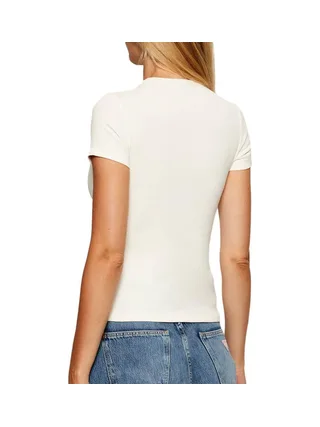 T-Shirt Ecru Femme Tommy Hilfiger Badge 2