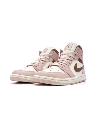 Air Jordan 1 Mid Rose Femme Nike 6