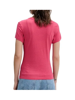 T-Shirt Slim Rose Femme Tommy Hilfiger Logo 2