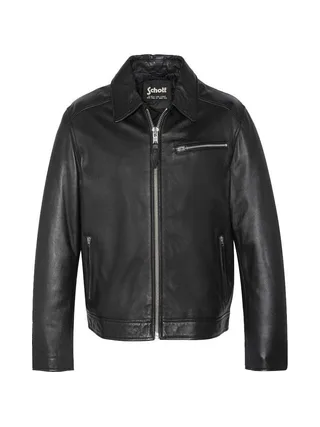 Blouson cuir Noir Homme Schott Mens Leather Jacket Schott 1