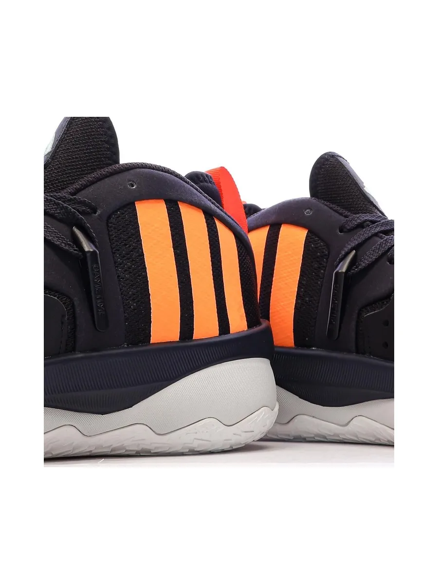 Chaussures de Basketball Noir/Orange Homme Adidas Dame 8 Extply 7
