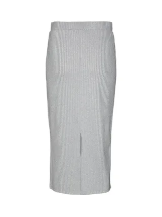 Jupe Gris Clair Femme Vero Moda Cora Calf 2
