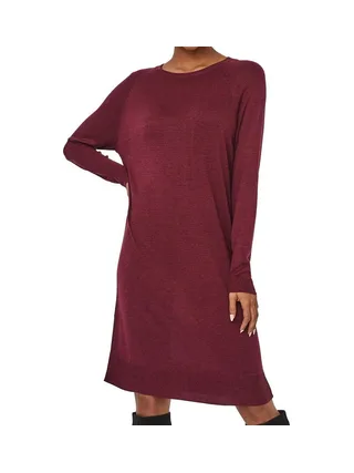 Robe Pull Bordeaux Femme Vero Moda Meghan 1