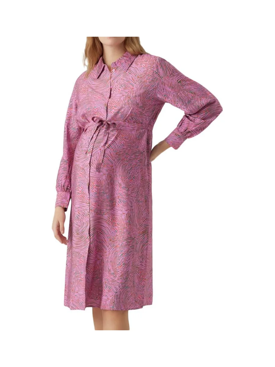 Robe de Grossesse Rose Femme Vero Moda Marternity Anea 2