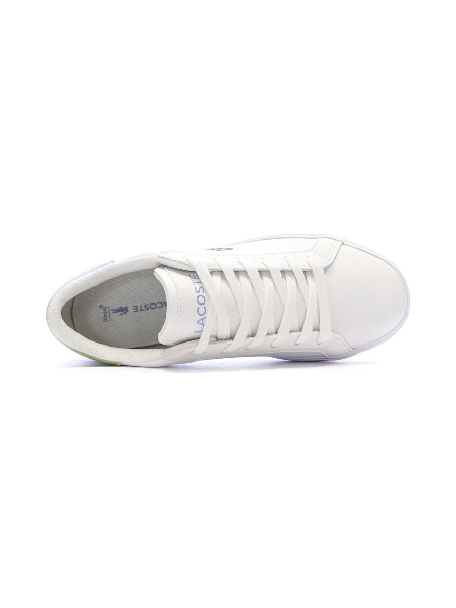Baskets Blanches/Bleu Ado Lacoste Powercourt 5