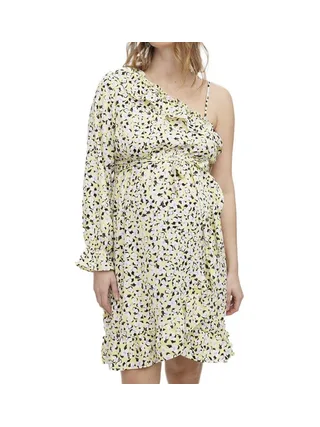 Robe Jaune/Noire Femme Vero Moda Maternity Lea 1