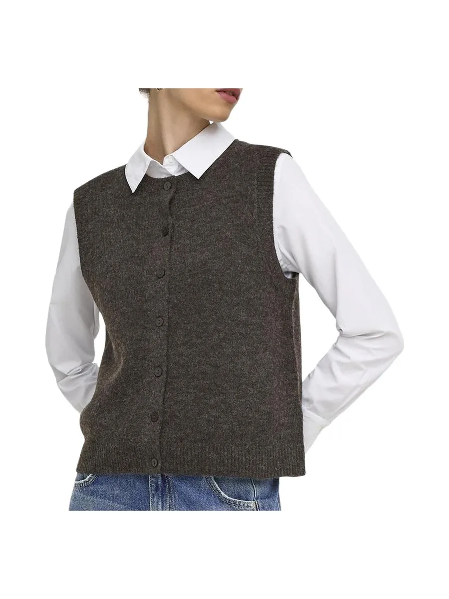 Gilet Gris Femme Only Livia 2