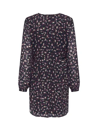 Robe Marine/Bordeaux Femme Only Button 2
