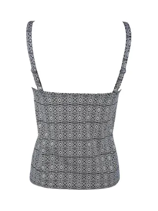 Haut de Maillot de Bain Noir/Blanc Femme Grain de Sable Tankini 2
