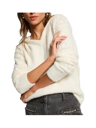 Pull Écru Femme Morgan Duveteuse 1