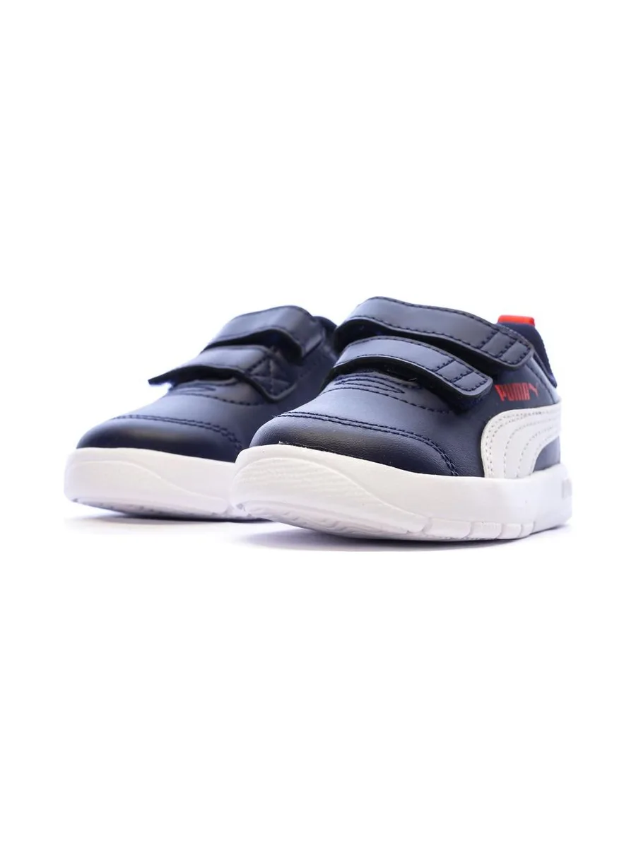 Baskets Marines/Blanches Puma Courtflex V3 V Inf 7