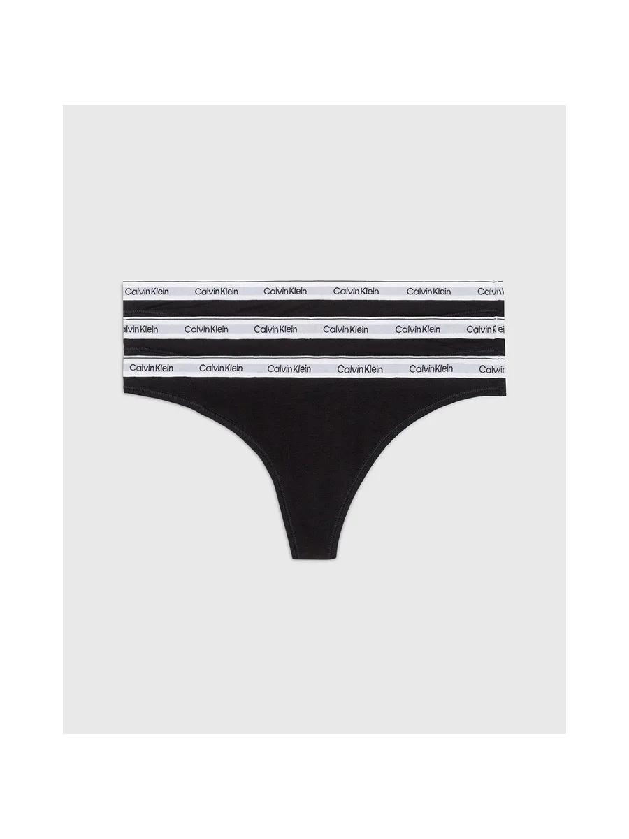 CALVIN KLEIN 000QD5209E - Lot de 3 tongs 3
