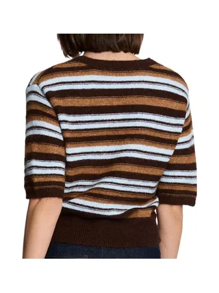 Pull Rayé Marron Femme Morgan MFIFI 2