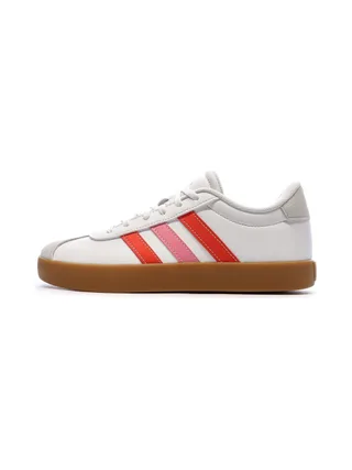 Baskets Blanc/Rose Femme Adidas Vl Court 3.0 K 1