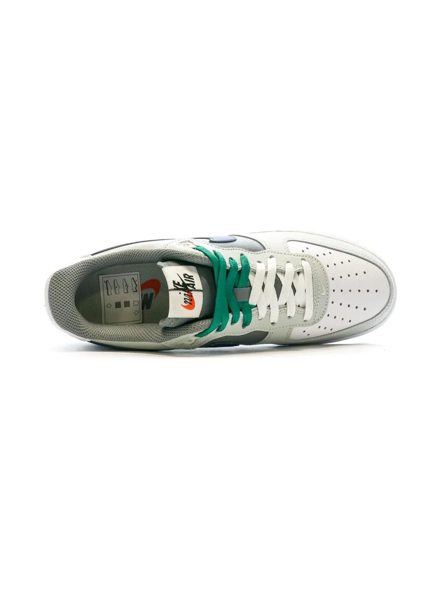 Baskets Blanc/Vert/Marine Homme Nike Air Force 1 5