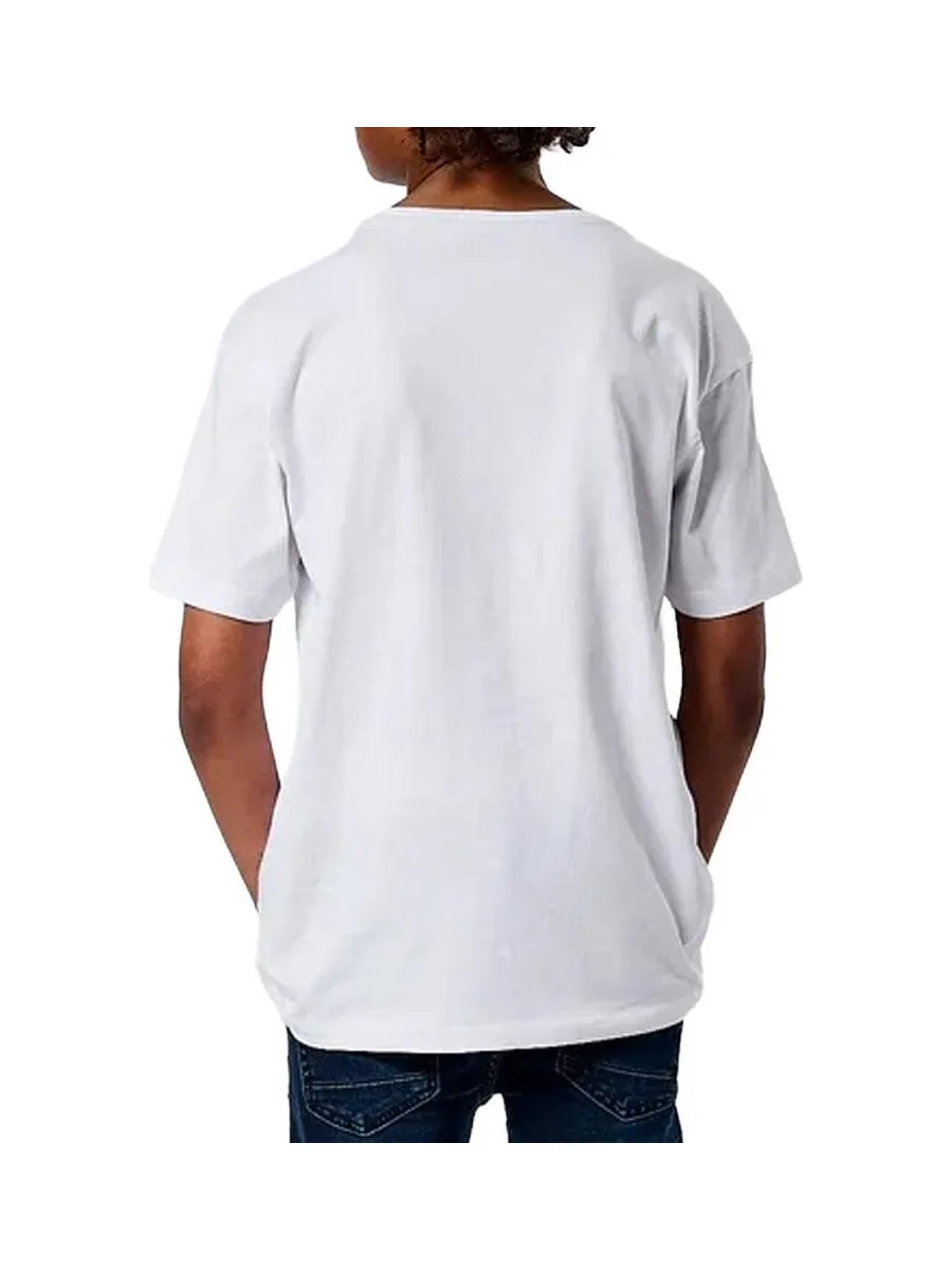 T-shirt Blanc/Bleu Garçon Kaporal Ticlass3 Mc 3