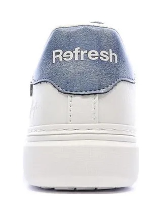Baskets Blanches/Bleu Femme Refresh 175227 Coral 3