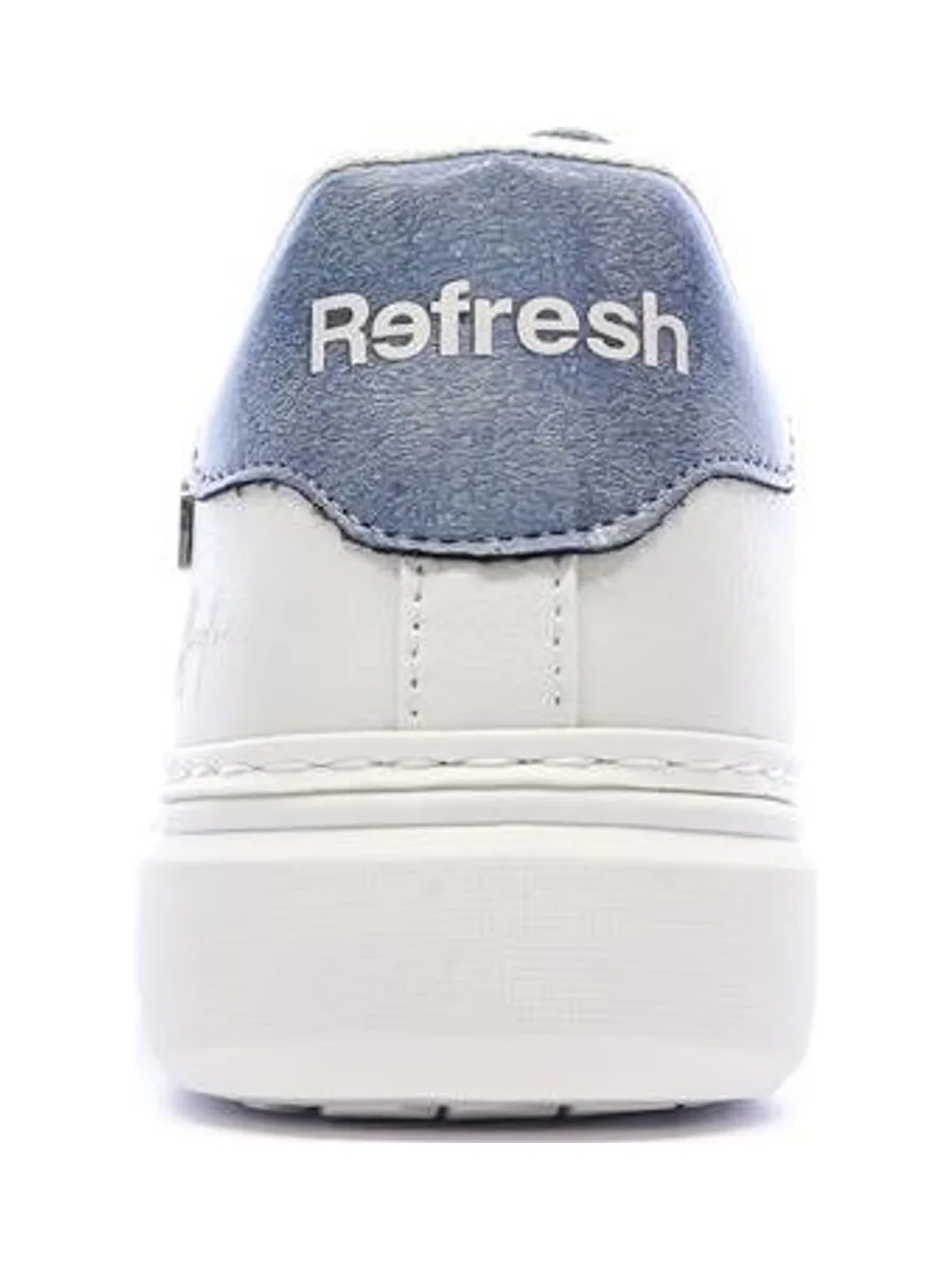 Baskets Blanches/Bleu Femme Refresh 175227 Coral 4