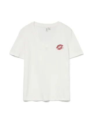 T-Shirt Blanc Femme Vero Moda Feyola 3