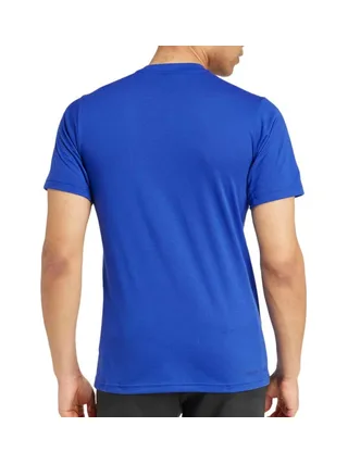 T-Shirt Bleu Homme Adidas Camo 2