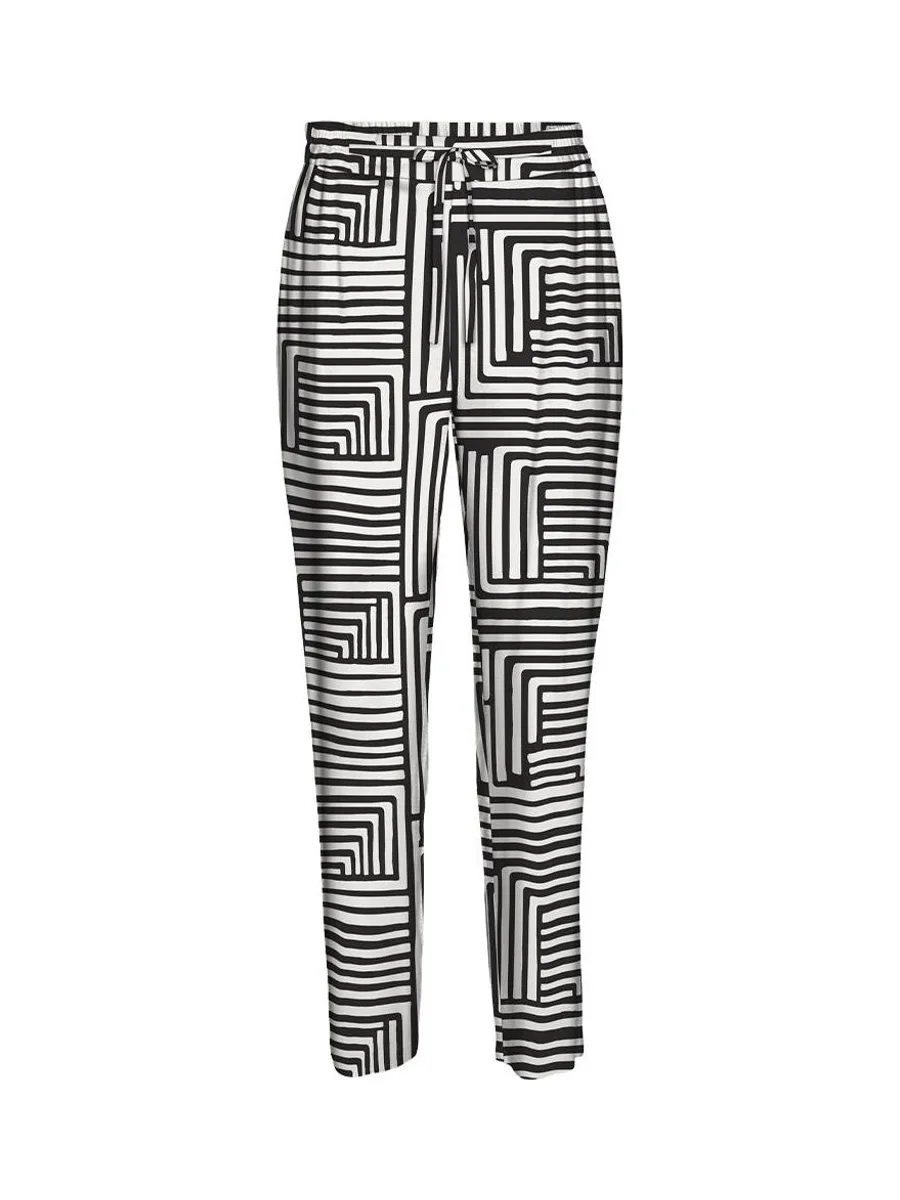 Pantalon fluide Noir/Blanc Femme Vero Moda Joy 2