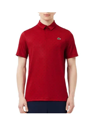 Polo de Golf Rouge Homme Lacoste regular fit protection UV 1