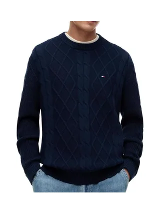 Pull Marine Homme Tommy Hilfiger Cable Knit 1