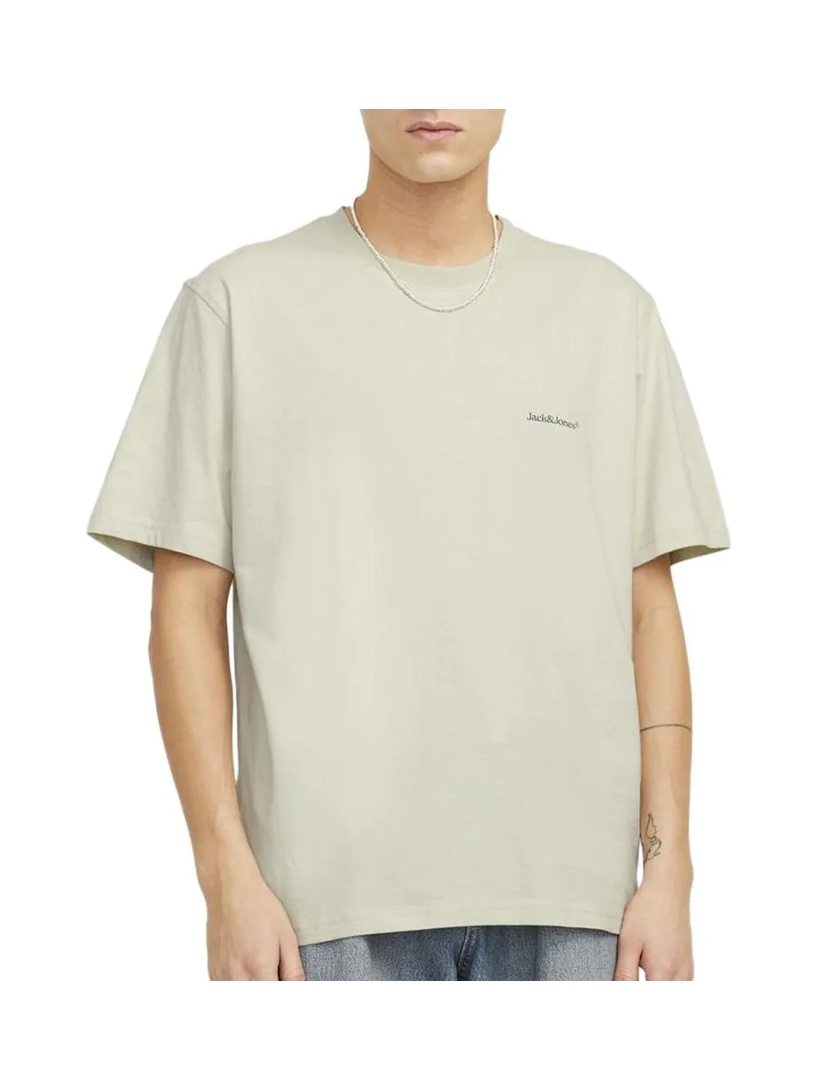 T-Shirt Beige Homme Jack & Jones Back 1