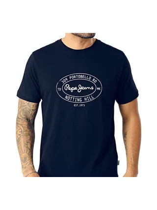 T-Shirt Marine Homme Pepe jeans Originals 1