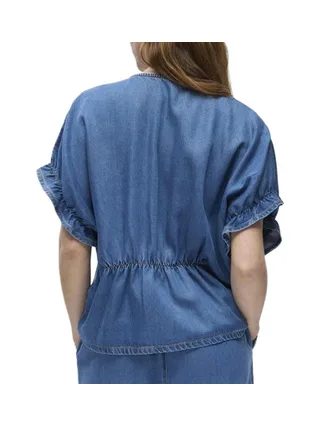 Blouse fluide Bleu femme Vero Moda Frame 2