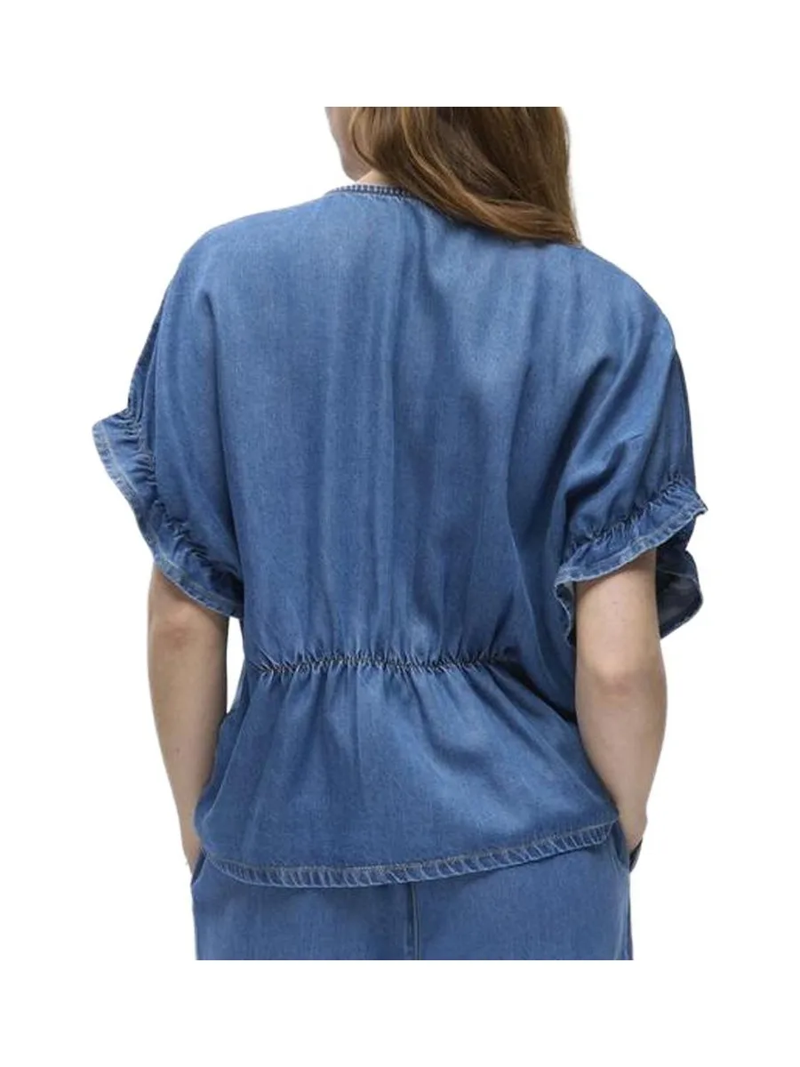 Blouse fluide Bleu femme Vero Moda Frame 3