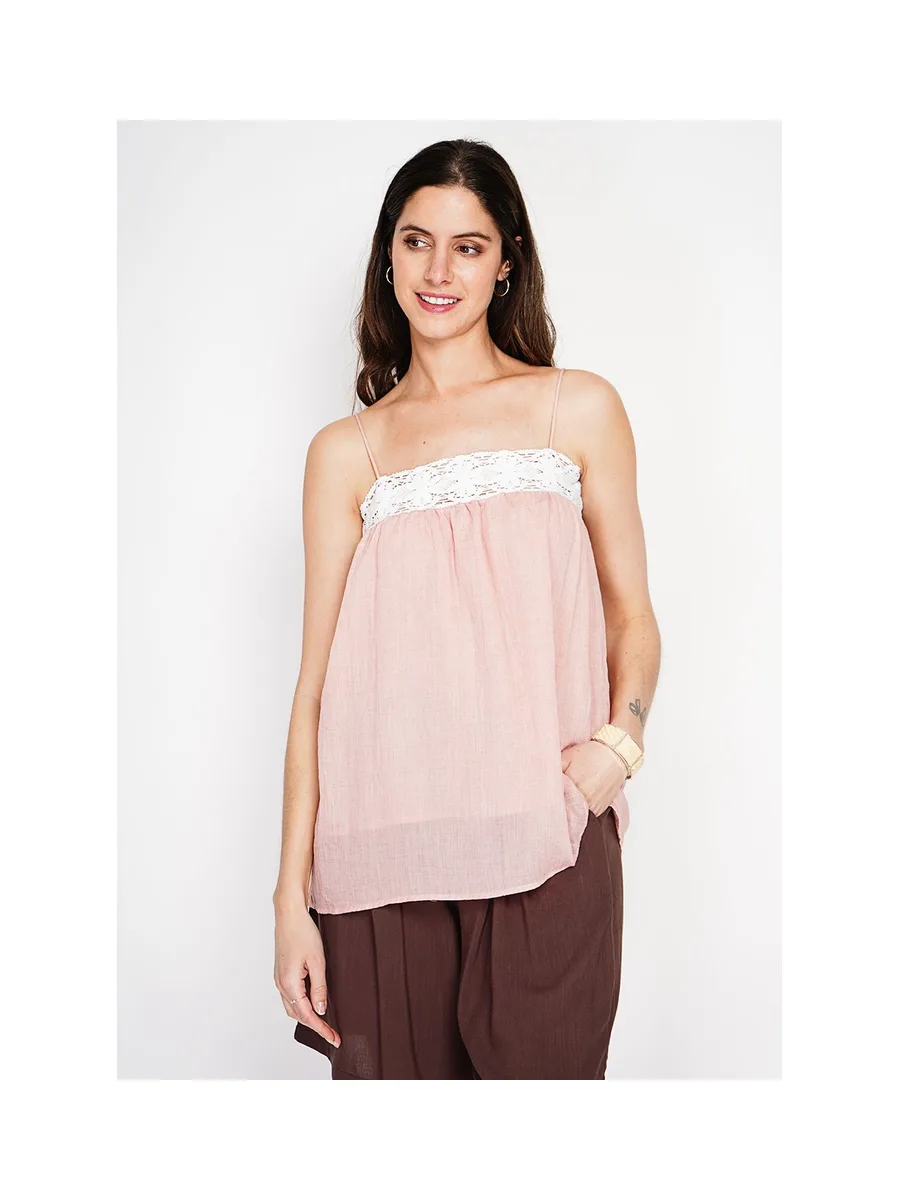 Bretelle à dentelle coupe babydoll 20