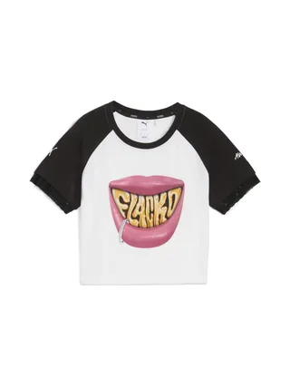T-Shirt Blanc/Noir Femme Puma Rocky 1
