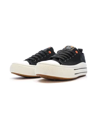 Baskets Basses Noires Femme Refresh Lona 6