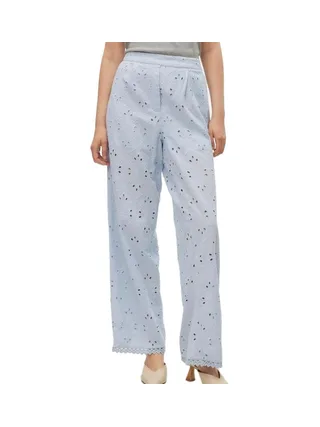 Pantalon fluide Bleu Femme Vero Moda Wide 1