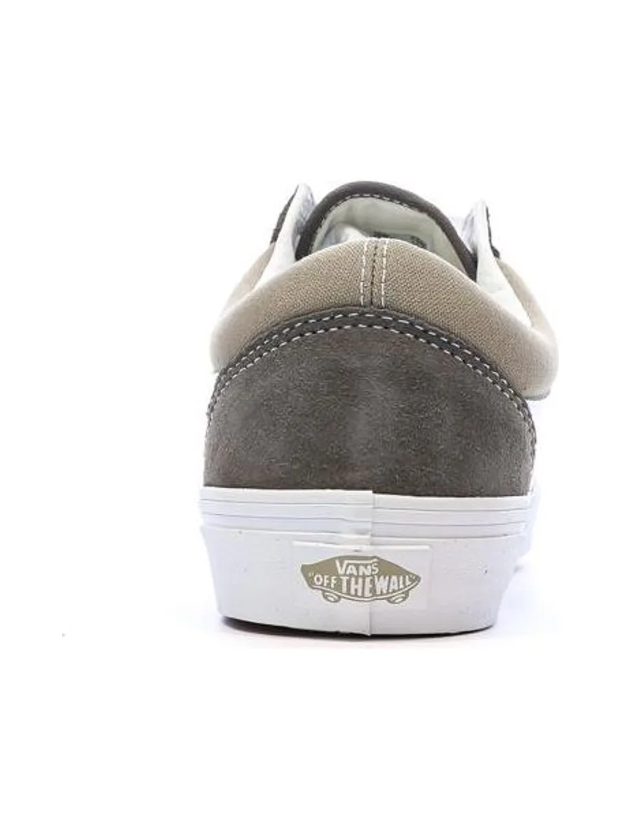 Baskets Marron/Beige Homme Vans Old Skool Canvas Block B 3