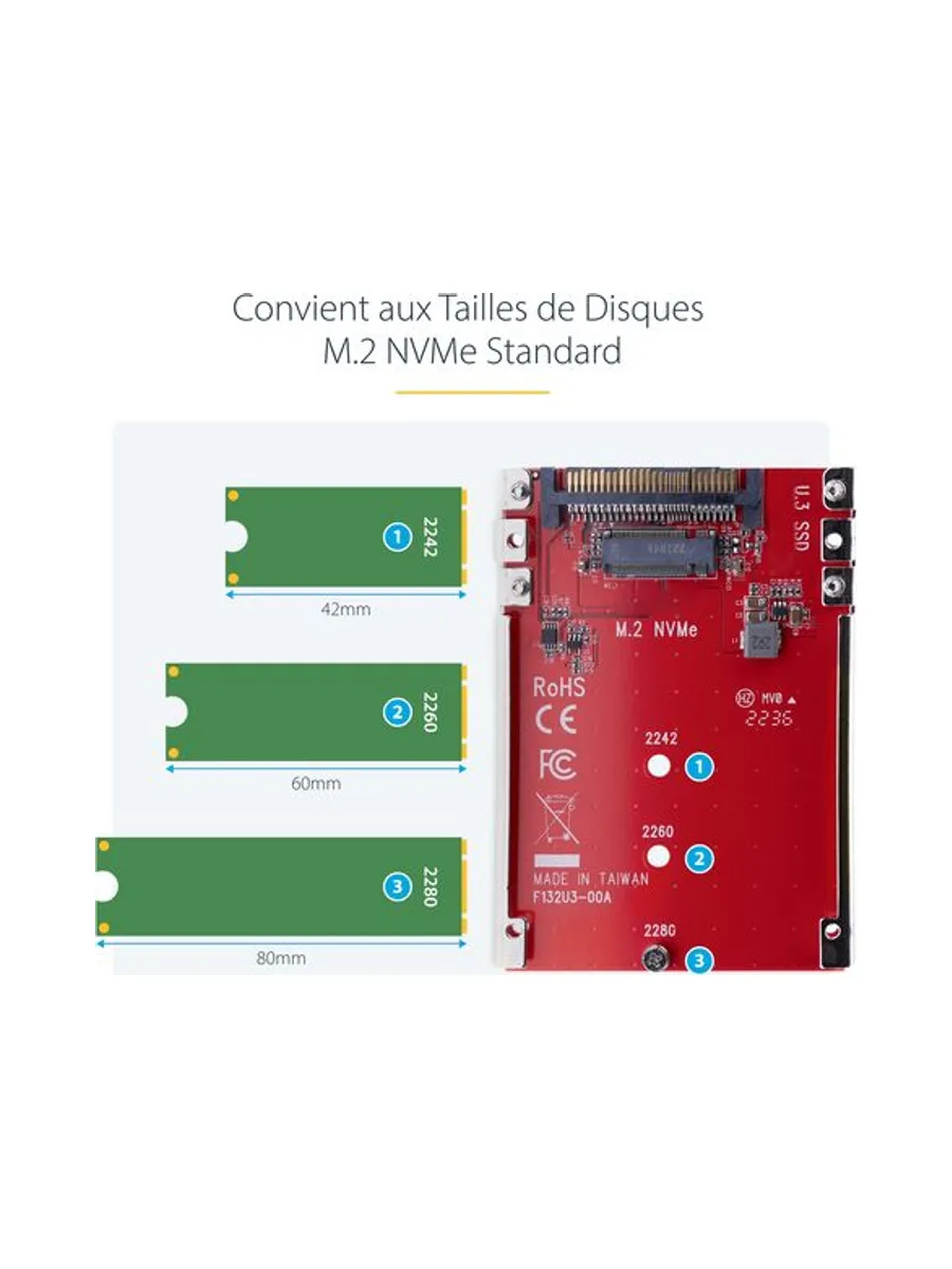 StarTech.com 1M25-U3-M2-ADAPTER interface cards/adapter 13