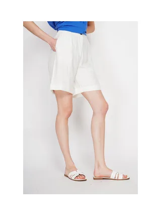 Bermuda taille haute coupe droite avec poche latérale 1
