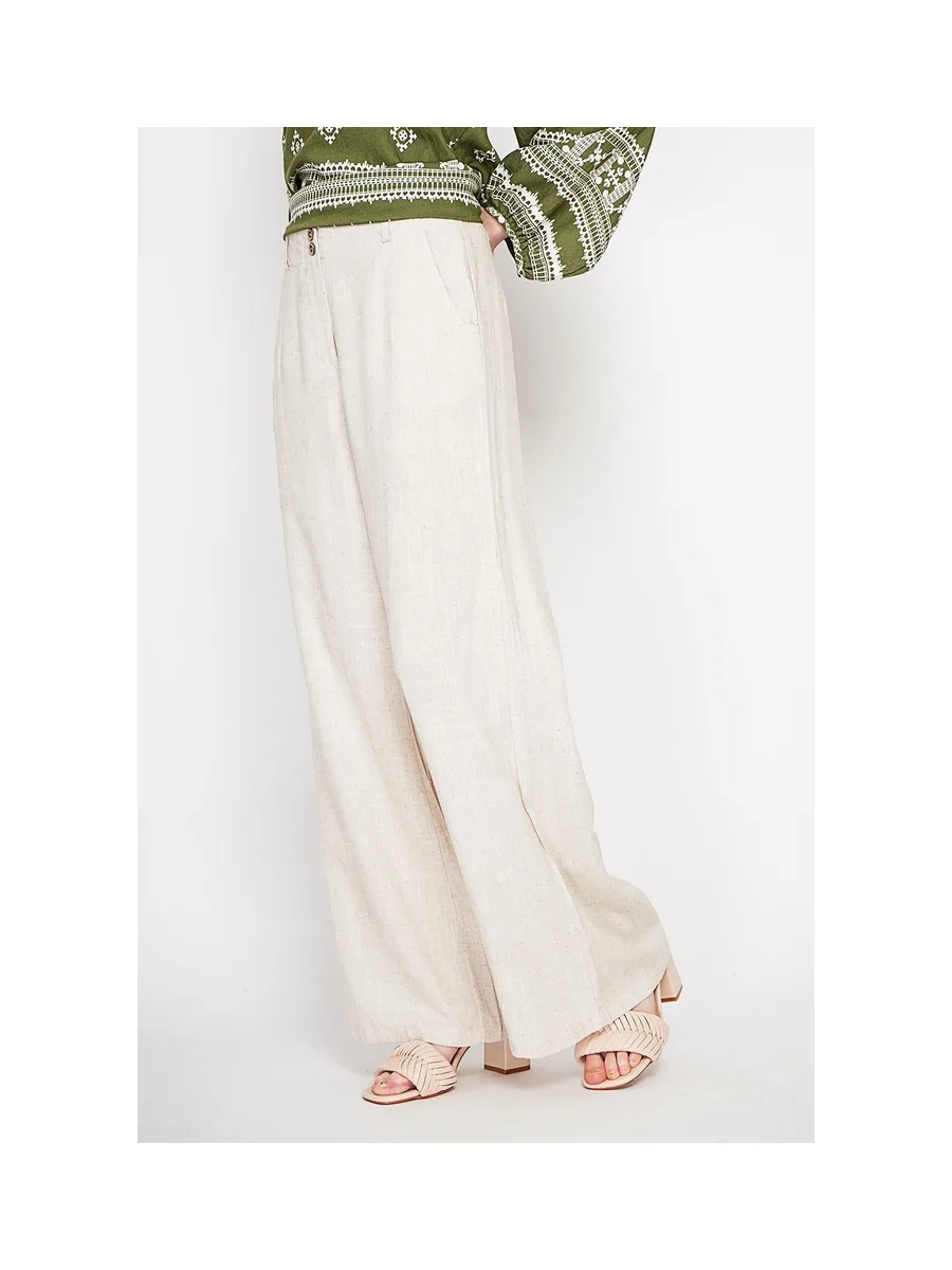 Pantalon ample Taille élastique à l'arrière avec poche plaquée 5