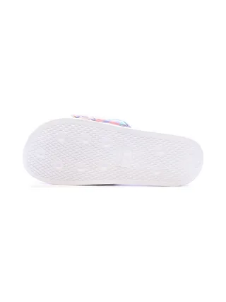 Claquettes Blanches à Fleurs Femme Kappa Logo Noles 5 2