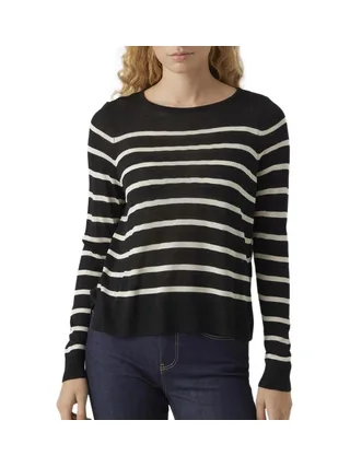 Pull Rayures Noir Femme Vero Moda Nova 1