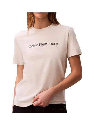 T-Shirt Gris Femme Calvin Klein Jeans LV047C912G 1