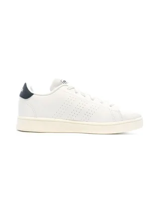 Baskets Blanc/Noir Garçon Adidas Advantage 2