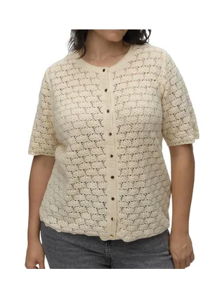 Gilet Beige Femme Vero Moda Vmckora Button 1