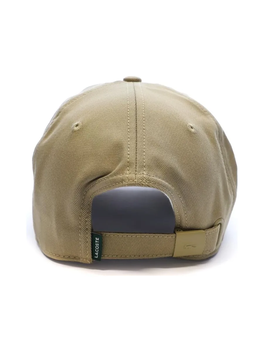 Casquette Beige Mixte Lacoste Twill Big Croch 4