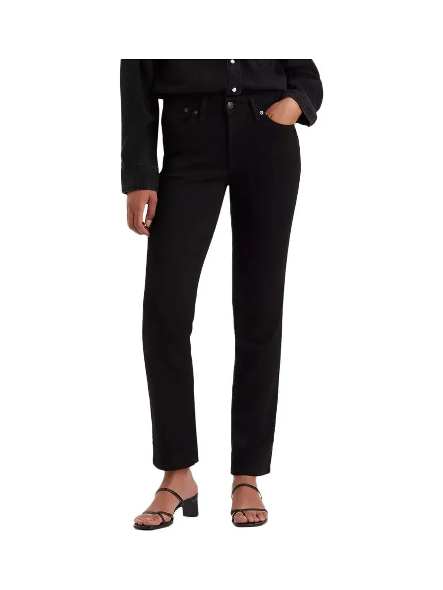 Jean 712 Slim Noir Femme Levi's Welt Pocket 1
