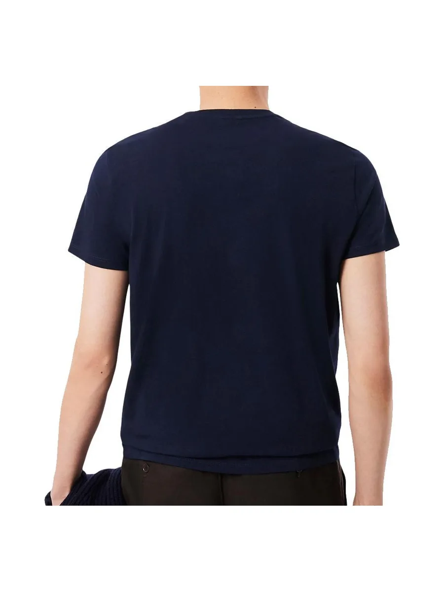 T-shirt Marine Homme Lacoste TH6709001 3