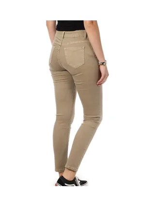 Jean Skinny Beige Femme My Tina's Boutons 2