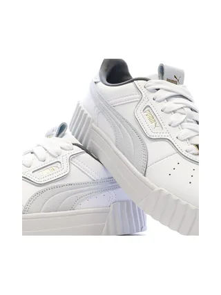 Baskets Blanc/Gris Femme Puma Carina 3.0 Luxe 7