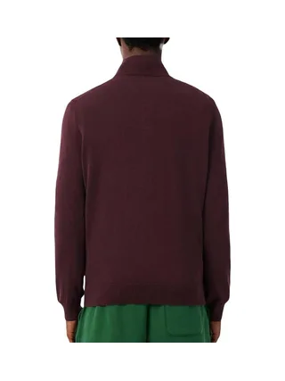 Pull 1/4 Zip Bordeaux Homme Lacoste Regular 2
